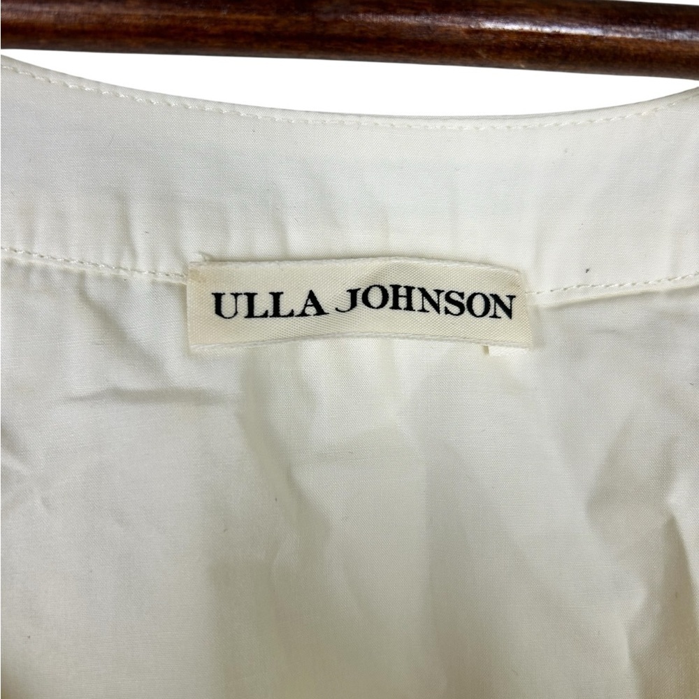 Ulla Johnson Cream Ruffle Mini Dress SZ 4 Cotton Cottagecore Boho - Picture 8 of 9